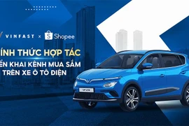 Trải nghiệm mới: 'Lướt' Shopee trên xe điện VinFast VF e34