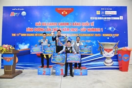 Bao Phương Vinh chiến thắng thuyết phục tại Giải Billiards Carom 3 băng quốc tế Bình Dương năm 2023- Cup Number 1