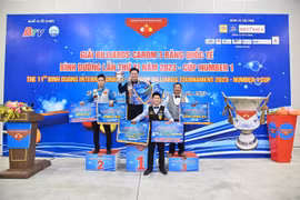 Bao Phương Vinh chiến thắng thuyết phục tại Giải Billiards Carom 3 băng quốc tế Bình Dương năm 2023- Cup Number 1