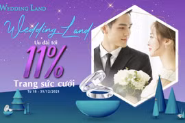 Đặc quyền dành tặng các cặp đôi tháng 12 – Ưu đãi tới 11% trang sức cưới Wedding Land