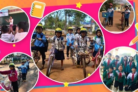 Prudential đồng hành cùng học sinh thực hành kỹ năng tham gia giao thông an toàn