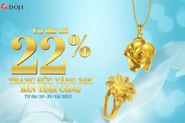 Ưu đãi tưng bừng, mừng diện mạo mới – Siêu sale tới 22% Trang sức Vàng 24K