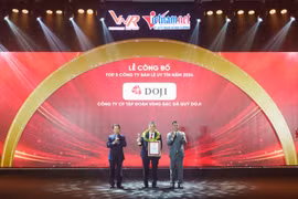8 năm liên tiếp DOJI được vinh danh Công ty bán lẻ uy tín