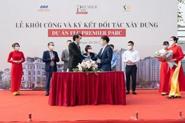 FLC Premier Parc khởi công và ký kết đối tác xây dựng giai đoạn mới
