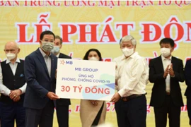 Quỹ mua Vaccine có thêm 30 tỷ đồng ủng hộ từ MB Group