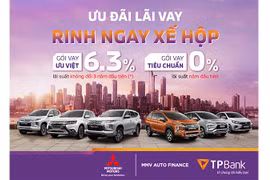 TPBank ưu đãi lãi vay, rinh ngay xế hộp Mitsubishi