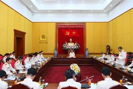 Đoàn đại biểu Đảng bộ Công an Trung ương họp phiên thảo luận đóng góp ý kiến vào Văn kiện Đại hội XIII của Đảng