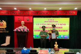 Công bố quyết định nghỉ chờ hưu đối với Chánh Thanh tra Công an Hà Nội