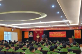 Tập huấn điều lệnh quân sự võ thuật toàn lực lượng Cảnh sát bảo vệ