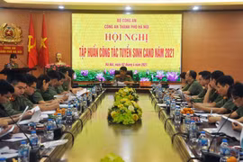 Tập huấn công tác tuyển sinh CAND năm 2021