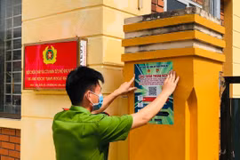 100% các đơn vị Công an Hà Nội đều có mã QR code để kiểm soát người ra vào