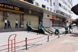 Dỡ phong tỏa tòa chung cư đông dân nhất phường Hoàng Liệt