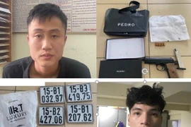 Hai kẻ dương tính với ma túy, mang theo 3 khẩu súng