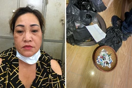 Người đàn bà ‘đi dạo’ và ‘cất chơi’ tại nhà cả trăm gói heroin