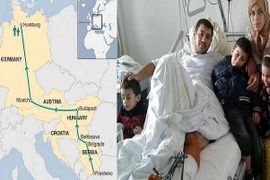 Hành trình tị nạn 2365km từ Syria sang Đức của cậu bé 5 tuổi