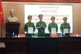 Bộ Công an và Thành phố Hà Nội khen thưởng chiến công xuất sắc của Công an Thủ đô
