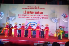 Khánh thành công trình trang trí chiếu sáng trên trục đường Nguyễn Trãi - Trần Phú