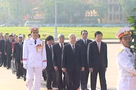 Lãnh đạo Đảng, Nhà nước viếng Chủ tịch Hồ Chí Minh