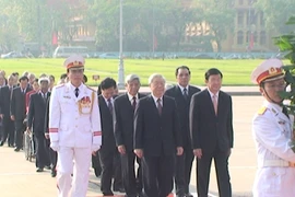 Lãnh đạo Đảng, Nhà nước viếng Chủ tịch Hồ Chí Minh
