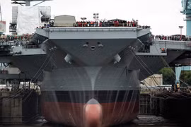 Siêu tàu sân bay của Mỹ chưa xây xong đã vượt trần ngân sách