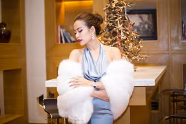 Hoàng Thuỳ Linh quý phái trong trang phục dạ tiệc mùa đông