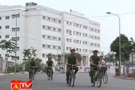 Hình ảnh xe đạp tuần tra thực sự là nét đẹp của người Công an Thủ đô