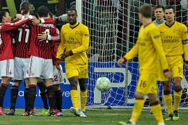 Milan 4-0 Arsenal: Tạm biệt Pháo thủ?