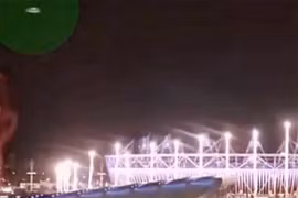 Đĩa bay lạ xuất hiện tại Olympic 