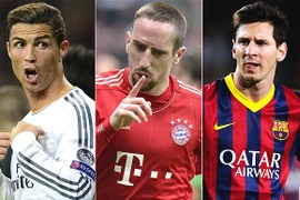Ronaldo, Messi và Ribery tranh Quả bóng vàng 