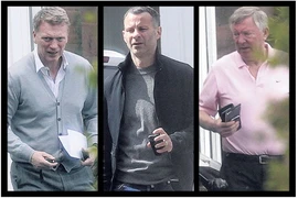 Moyes bí mật gặp Ferguson và Giggs để thảo luận về vụ Rooney