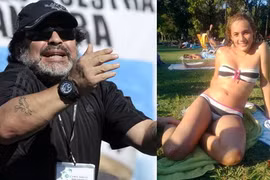 Maradona bóp cổ bạn gái trên máy bay
