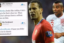 Ferdinand kỳ thị Ashley Cole trên Twitter