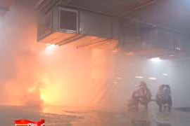 Diễn tập PCCC tại Khu đô thị Royal City