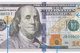 Những đặc điểm nhận biết tờ 100USD mới