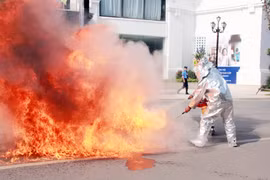 Diễn tập chữa cháy, cứu hộ, cứu nạn tại Royal City