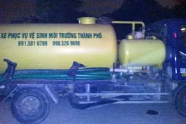 Xả trộm chất thải xuống cống ngầm