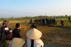 Phát hiện một nam thanh niên chết giữa cánh đồng vắng