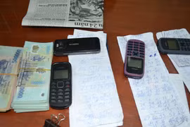 Bắt quả tang ổ đánh bạc dưới hình thức số đề