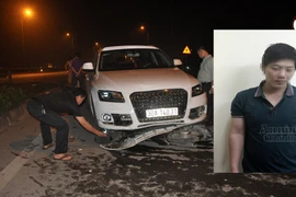 Audi Q5 gây tai nạn liên hoàn khiến 2 người nhập viện