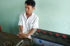 Bắt đối tượng chuyên đột nhập trộm bình acquy ô tô