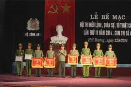 Công an Hà Nội nhất toàn đoàn hội thi Điều lệnh cụm thi đua số 4 khu vực phía Bắc