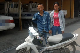 Đôi tình nhân trộm xe máy đi mua ma tuý