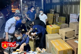 Kiểm tra xe ô tô dừng đỗ ven đường, phát hiện thiết bị y tế nhập lậu