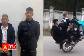 Xử phạt thanh niên bốc đầu xe máy gây mất TTATGT