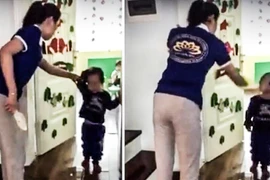 Buộc thôi việc 2 cô giáo mầm non đánh học sinh bằng dép ở Hà Nội