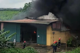  Không chấp hành quyết định đình chỉ, Công ty TNHH xây dựng vật liệu mới Hoàng Thành để xảy cháy lớn