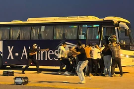 Huy động lực lượng ứng phó với tình huống khẩn nguy tại Cảng hàng không Quốc tế Nội Bài