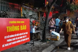 Vụ cháy dãy ki - ốt ở phường Vĩnh Hưng do hàn xì