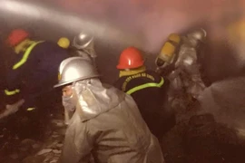 Xảy cháy ở làng nghề xã Tiền Phong, huyện Thường Tín