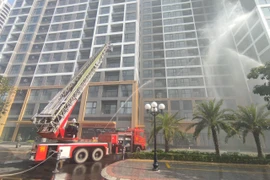 Huy động lực lượng tìm kiếm cứu nạn phương án giả định tại KĐT Vinhome Ocean Park 